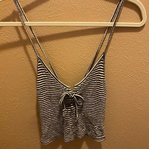 Striped crop top